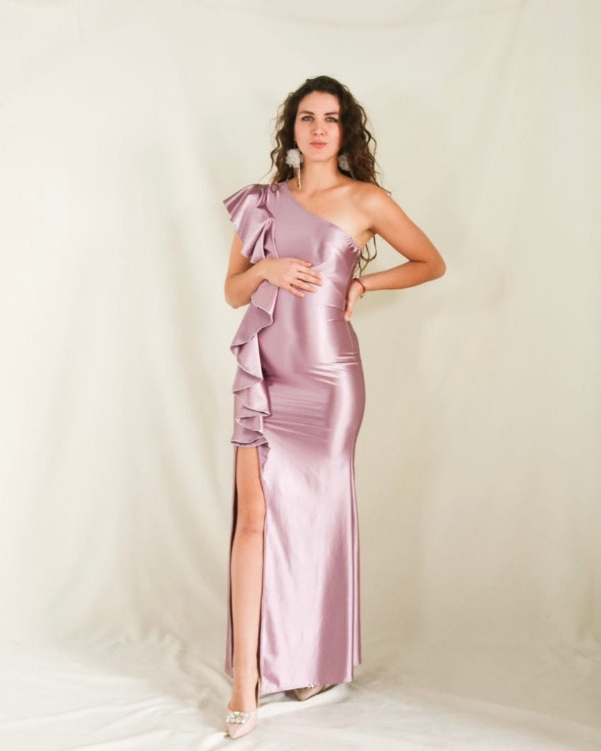 Vestido de maternidad Agustina, lavanda licra M