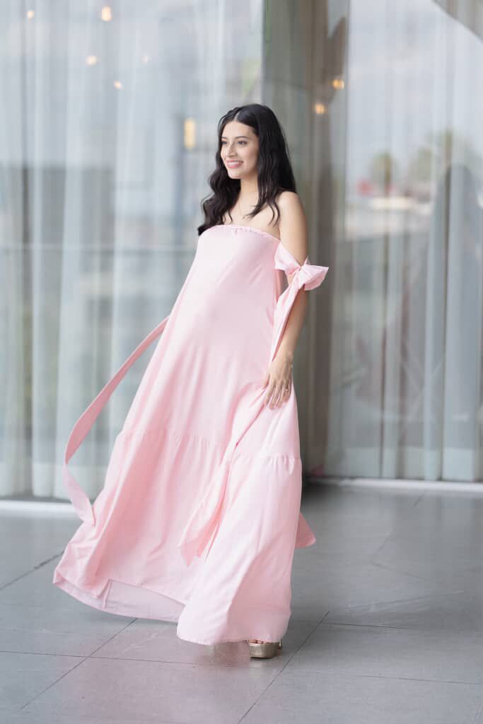 Vestido de Maternidad Kalisi Rosa Claro