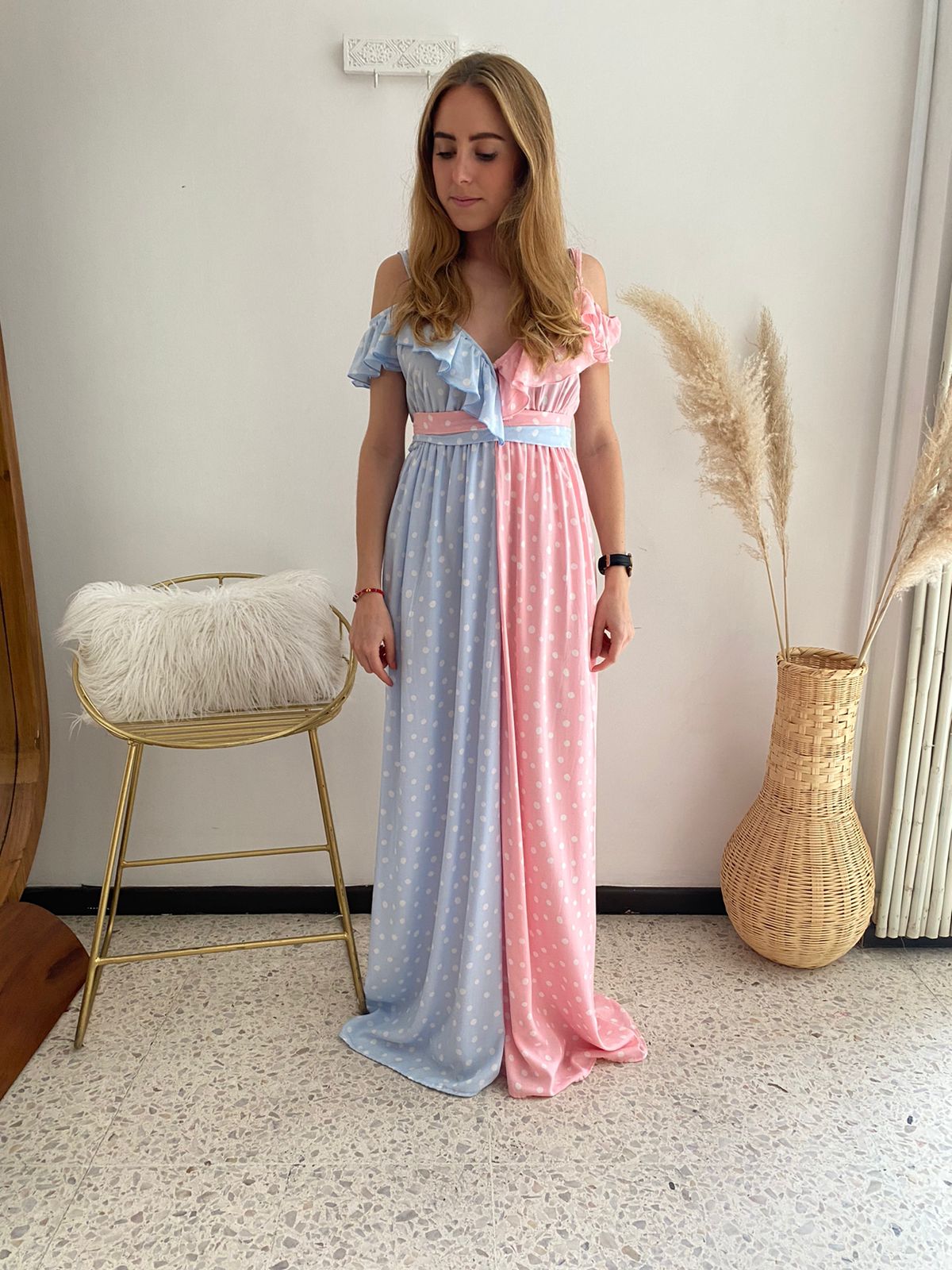 Vestido Dayana, Gender Reveal puntos