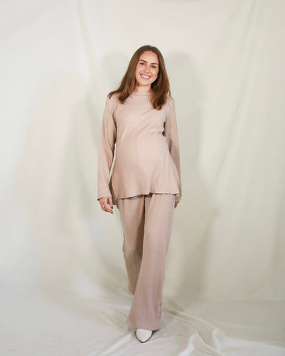 Conjunto de Maternidad Cinthya, Beige Caliente