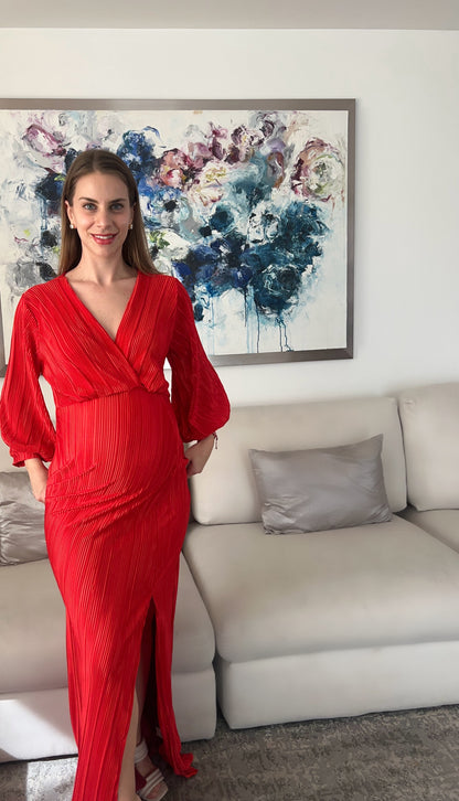 Vestido de Maternidad Nicole Rojo