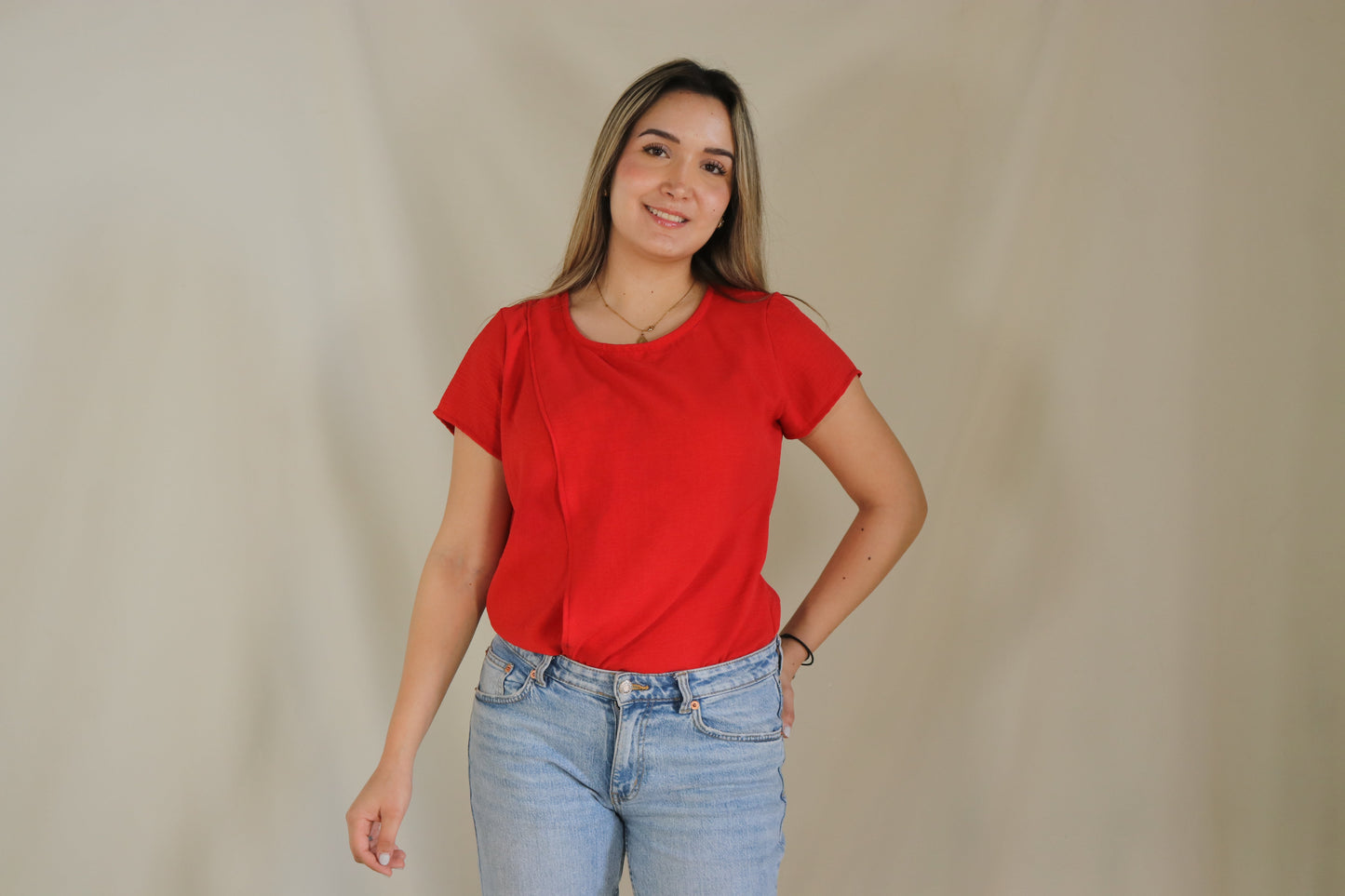 Blusa de lactancia Diana Roja