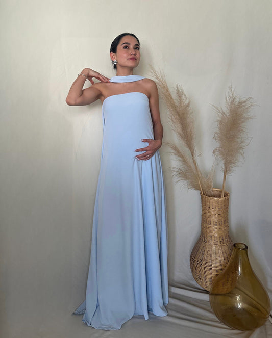 Vestido de Maternidad, Adela azul cielo M