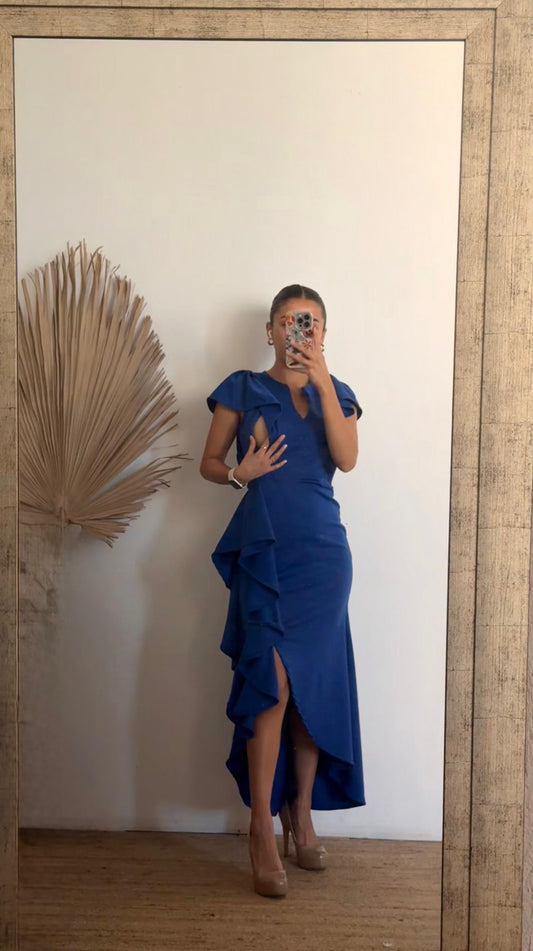 Vestido de lactancia, azul vivo Jessica S