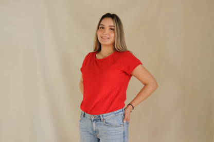 Blusa de lactancia Diana Roja