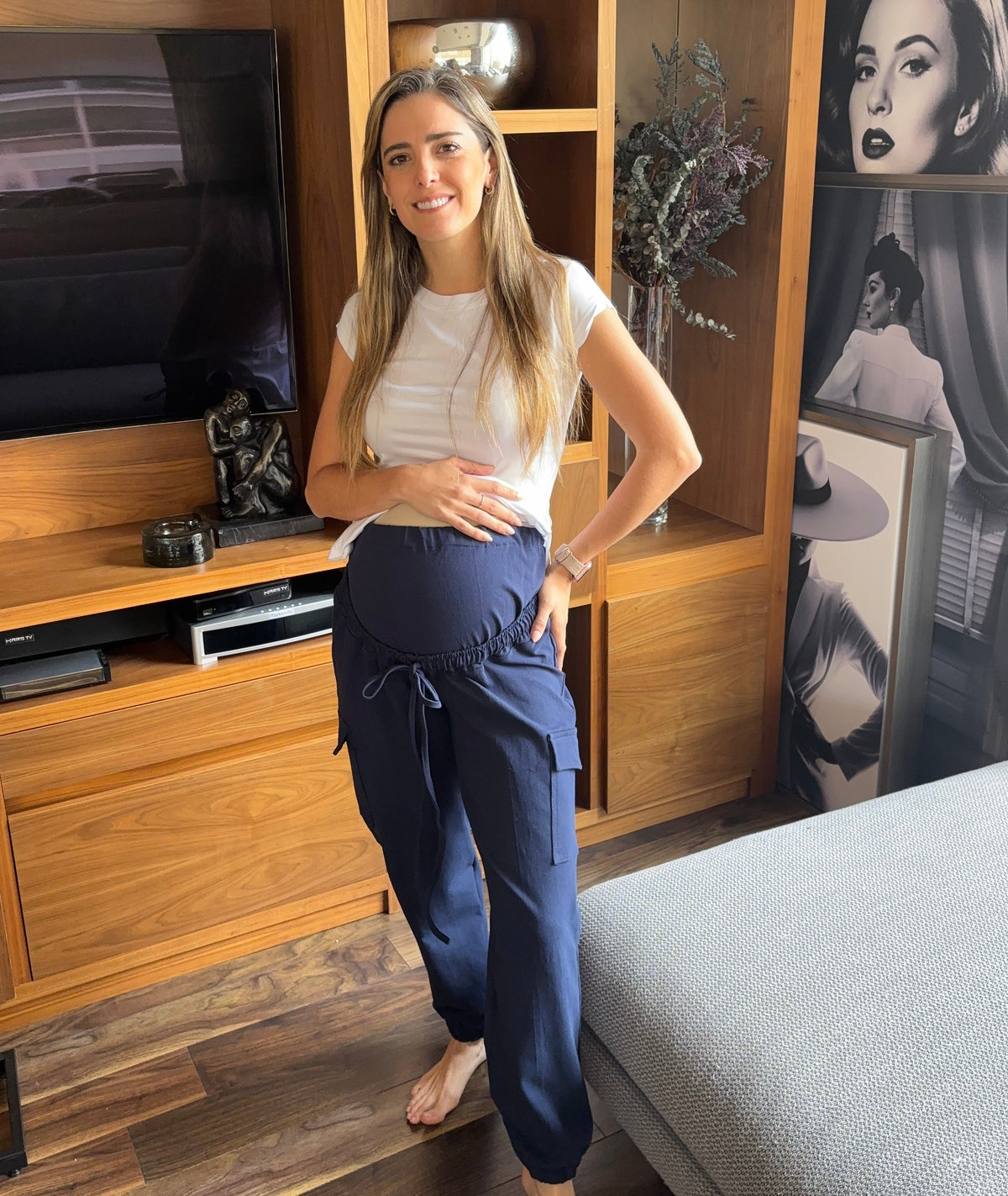 Pants de maternidad con bolsas (varios colores)