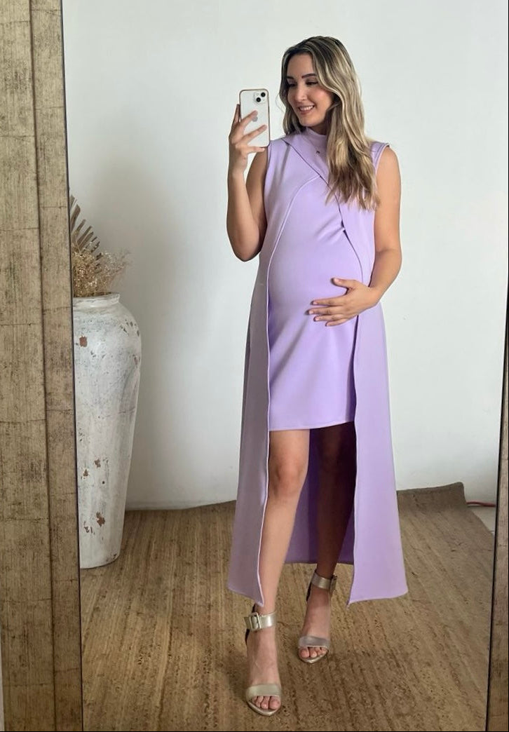 Vestido Maternidad Elena Lila