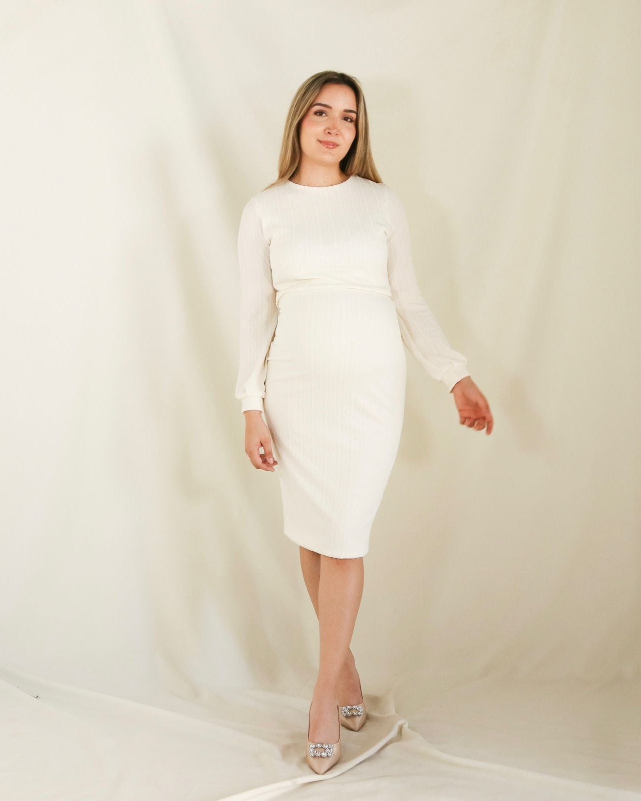Set de maternidad, Vanessa ivory textura