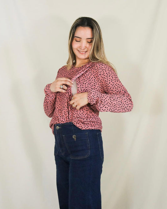 Blusa de Lactancia, Daniela dálmatas stretch G