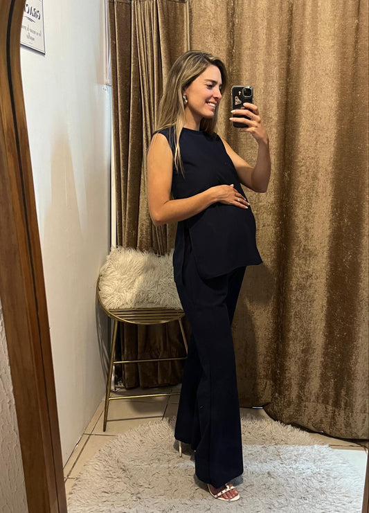 Conjunto de Maternidad Mayte, Azul Marino Caliente