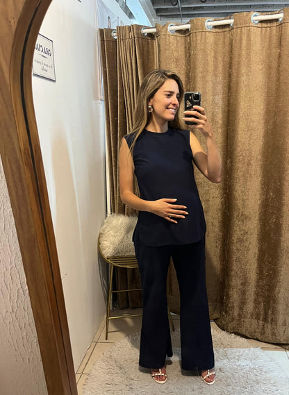Conjunto de Maternidad Mayte, Azul Marino Caliente