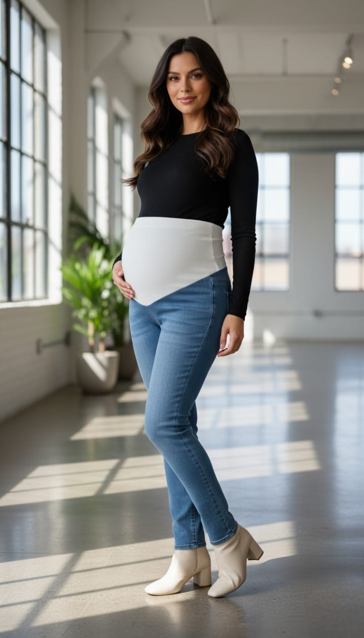 Pantalones de maternidad mezclilla
