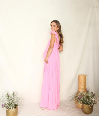 Vestido de Maternidad, Dalia rosa gum M