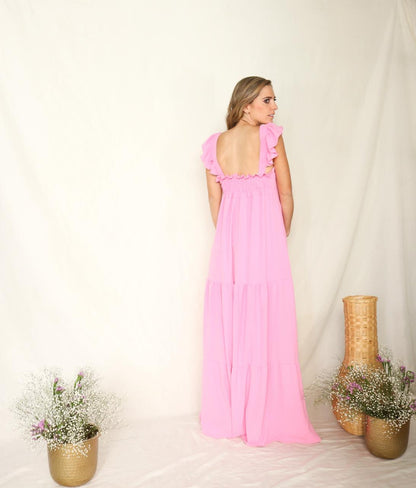 Vestido de Maternidad, Dalia rosa gum M