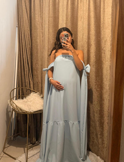 Vestido de Maternidad Kalisi Azul Jaspe