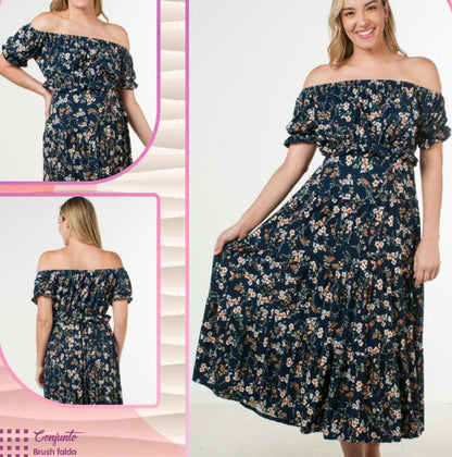 Conjuntos de maternidad (falda y blusa) varios estampados