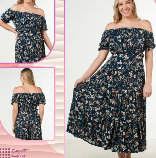 Conjuntos de maternidad (falda y blusa) varios estampados