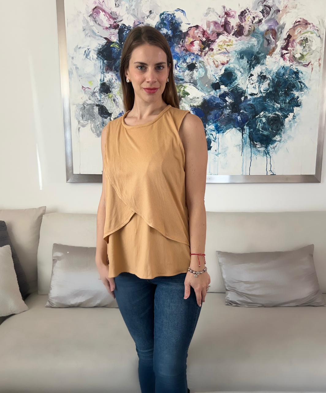 Blusa de lactancia y maternidad, Gisela granola