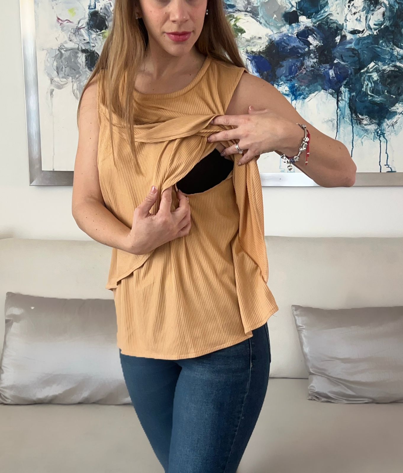 Blusa de lactancia y maternidad, Gisela granola