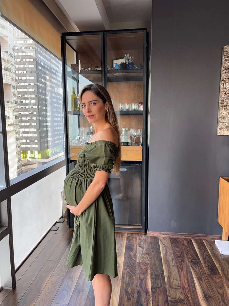 Vestido de maternidad hombros descubiertos (varios colores)