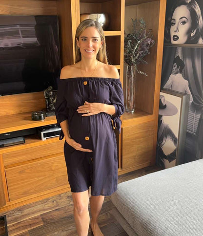 Vestido de maternidad botones, (varios colores)