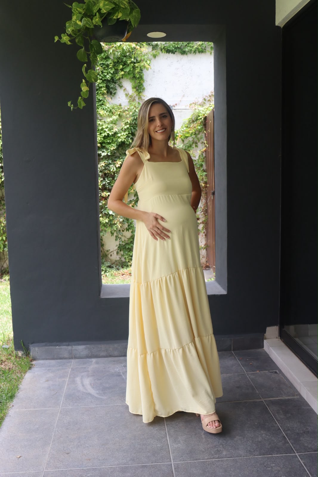 Vestido de Maternidad, Dalia Amarillo