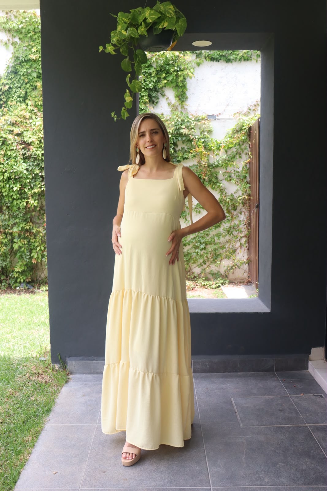 Vestido de Maternidad, Dalia Amarillo