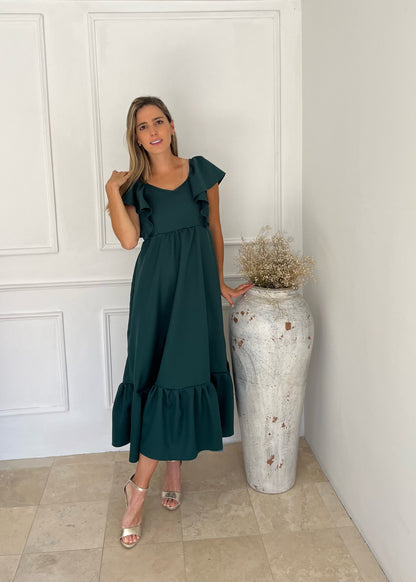 Vestido de Maternidad, Cristina verde
