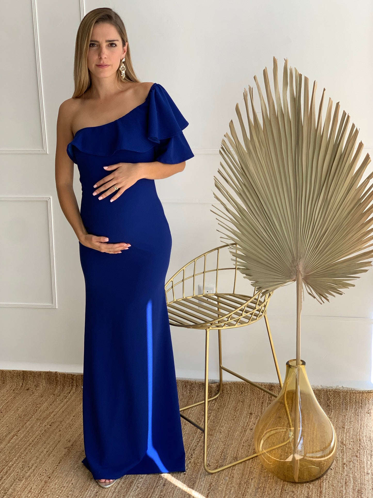 Vestido de maternidad, Astrid azul imperial CH, XG