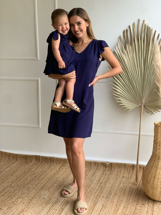Vestidos azul, matching azul marino