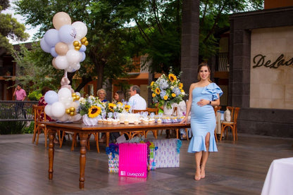 Vestido de maternidad, Aurelia azul cielo CH