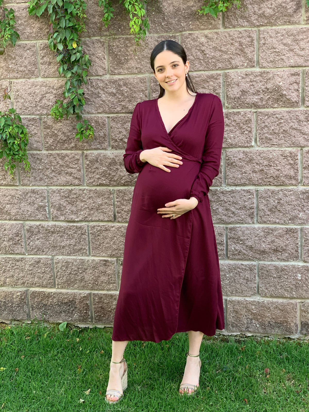 Vestido de Maternidad Ursula Vino