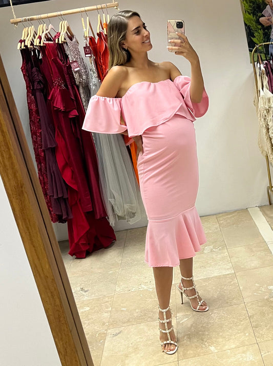 Vestido de maternidad, Loredana rosa claro