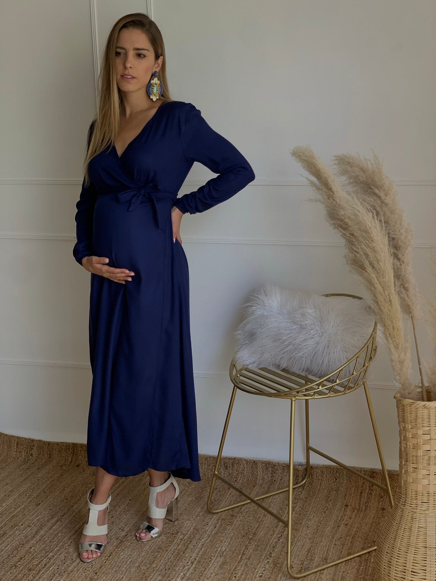 Vestido de Maternidad Ursula Azul