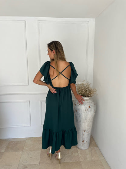 Vestido de Maternidad, Cristina verde