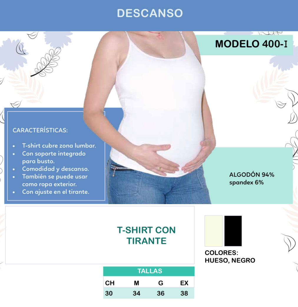 Blusa de tirantes para embarazo LM