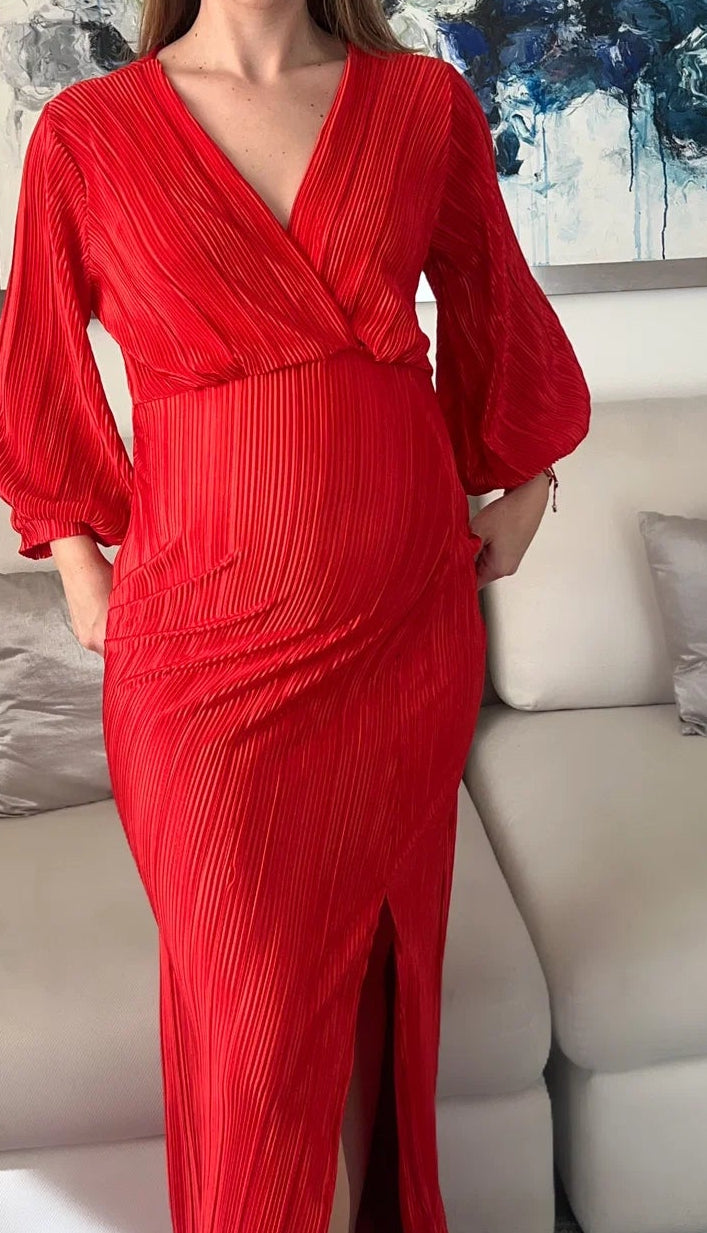 Vestido de Maternidad Nicole Rojo